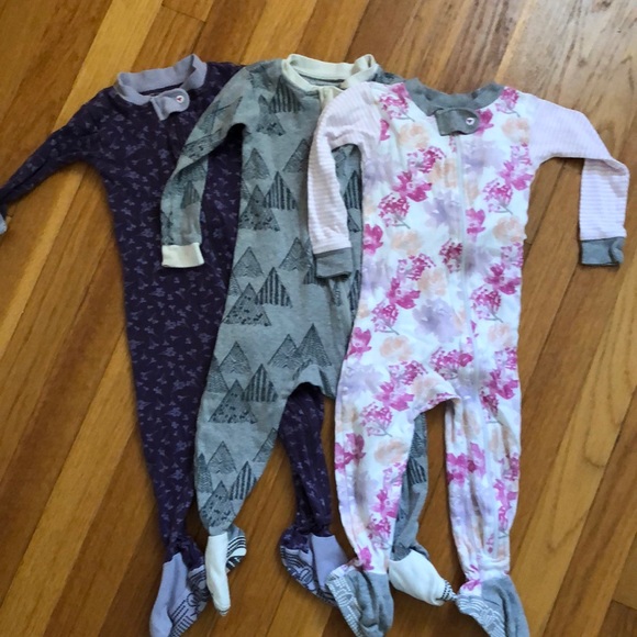 Burt's Bees Baby Pajamas Three Burts Bees Pajamas 2 Month Poshmark